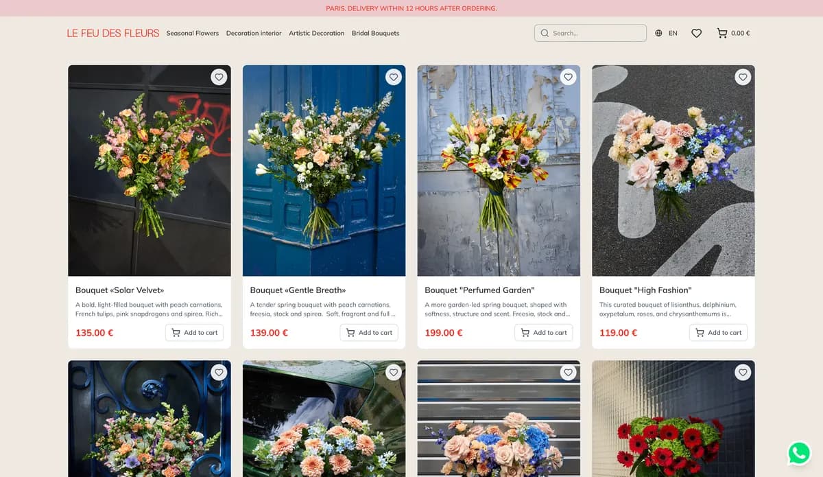 Le Feu des Fleurs Shop